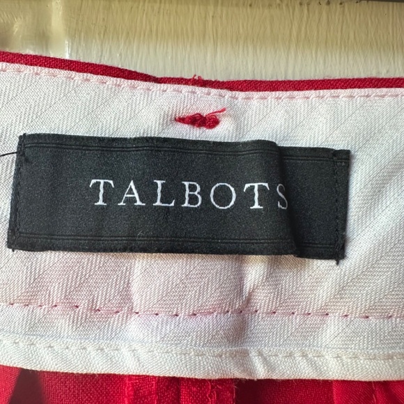 Talbots Women's Hampshire Ankle Straight Leg Red color. Size 6 P - Picture 7 of 11